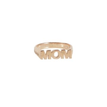 Anello Mom in Argento 925 con incisione