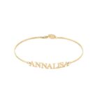 Bracciale in argento 925 con nome personalizzato 40 mm