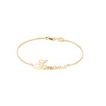 Bracciale rigido in argento 925 con nome personalizzato 35 mm