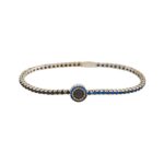 Bracciale in Argento 925 Tennis Modello Rolex con Zirconi