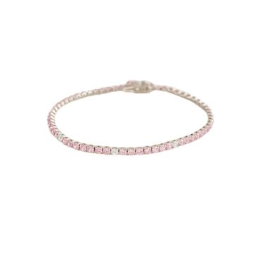 Bracciale in Argento 925 Tennis con Zirconi Vari Colori