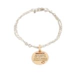 Bracciale in Argento 925 con Pendenti e Dedica