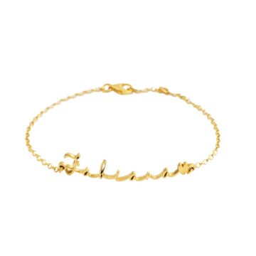 Bracciale in Argento 925 con Nome in Corsivo