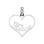 Pendente in argento 925 con nome personalizzato 30mm
