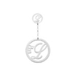Coppia orecchini in argento 925 lettera e nome