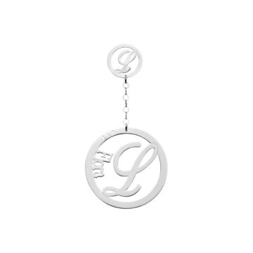 Coppia orecchini in argento 925 lettera e nome