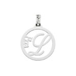Pendente in Argento 925 con nome e lettera 30mm