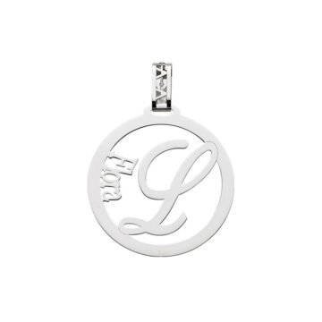 Pendente in Argento 925 con nome e lettera 30mm
