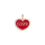 Collana Cuore in Oro 18kt e brillanti Love