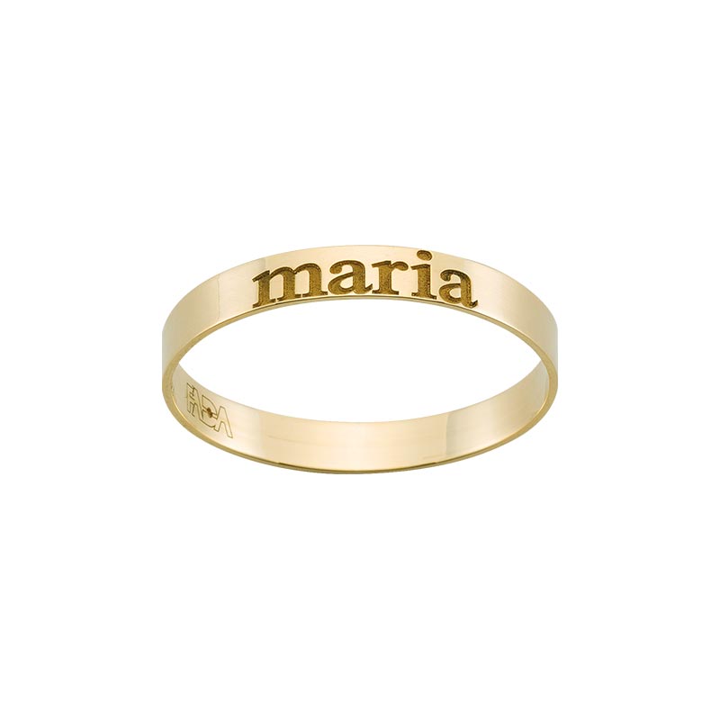 Fedina in Argento 925 personalizzabile 3mm