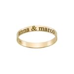 Fedina in Argento 925 con nome personalizzato 3mm