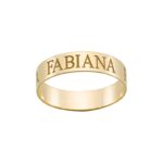 Fedina in Argento 925 nome personalizzabile verticale 5mm