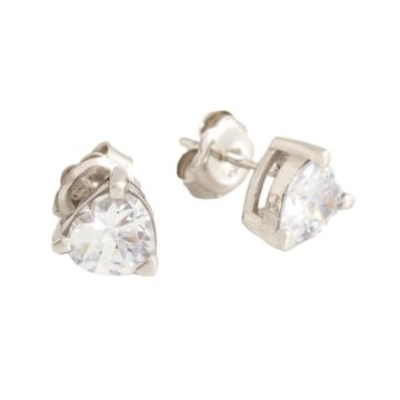 Orecchini in Argento 925 con Zircone Taglio Cuore Love