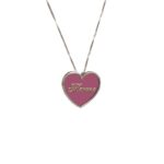 Collana in Argento 925 con ciondolo Cuore Mamma