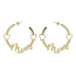 Orecchini Mom con Cuori in Argento 925