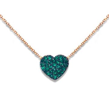 Collana Cuore con Brillanti in Oro 18kt