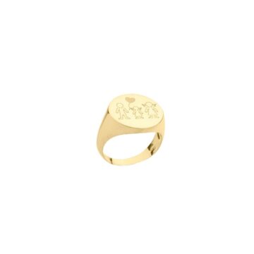 Anello Chevalier con Famiglia argento 925