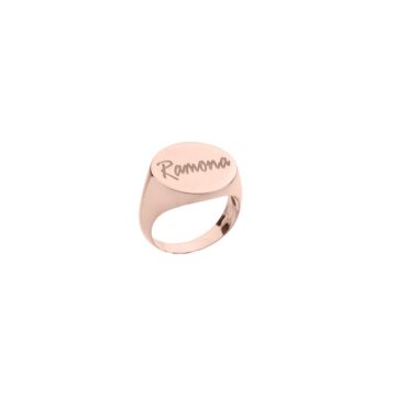 Anello Chevalier con incisione personalizzata argento 925