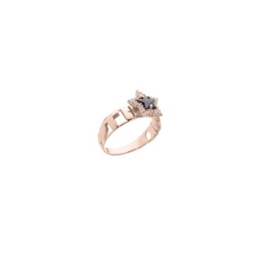 Anello ti amo con pietra colorata taglio stella in argento 925