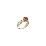 Anello Forever con pietra colorata taglio cuore in argento 925