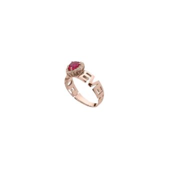 Anello Forever con pietra colorata taglio cuore in argento 925