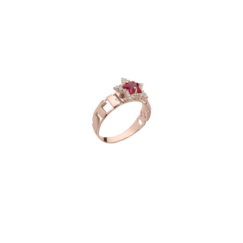 Anello Ti Penso con pietra Stella in Argento 925 linea Le Dediche