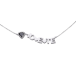 Collana Io e Te con pietra colorata in Argento 925