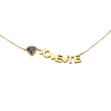 Collana Io e Te con pietra in Argento 925 linea Le Dediche