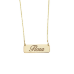 Collana nome su targhetta in Argento 925
