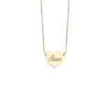 Collana Cuore con nome inciso in Argento 925