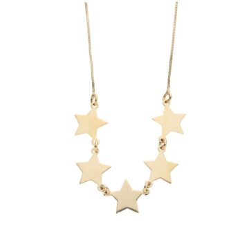 Collana cinque Stelle in Oro 18kt