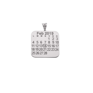 Pendente data del Cuore in Argento 925