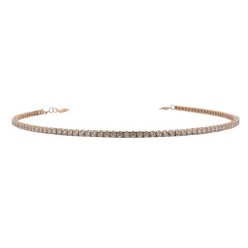 COLLANA TENNIS IN ARGENTO 925 Dorato