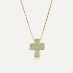 Collana con croce grande in argento 925