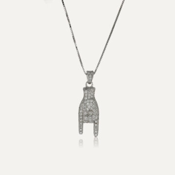 Collana portafortuna in argento 925
