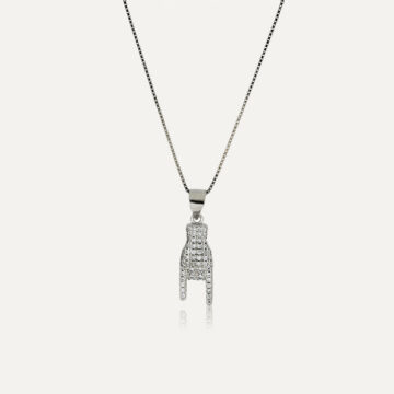 Collana portafortuna in argento 925