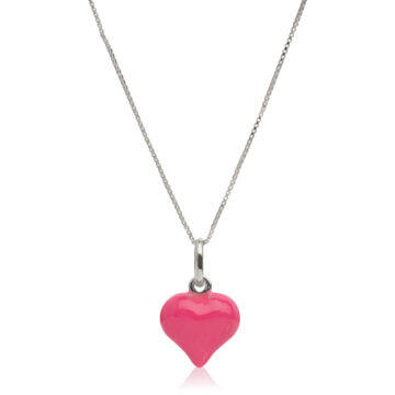 Collana in argento 925 con cuore