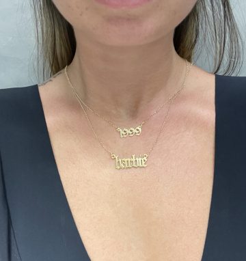 Collana con scritta personalizzata in argento 925