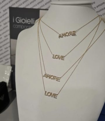 collana personalizzabile in oro 18kt