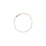 BRA ROLLO CON SFERE ALTERNATE IN ARGENTO ROSA