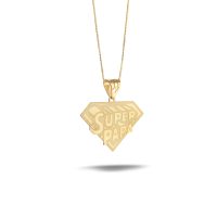Collana Diamond Super Papà in argento 925